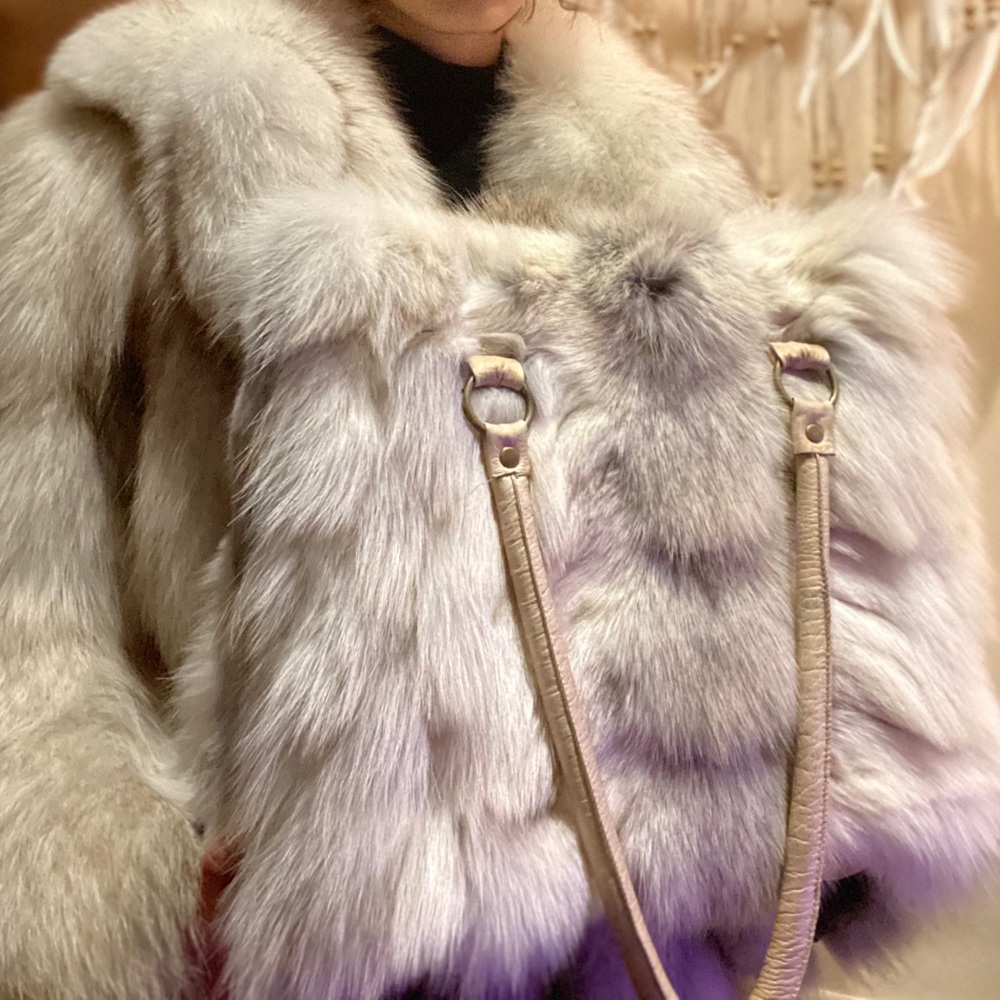 ☆ GOLD PLATINUM ☆ Genuine Fox luxe handbag